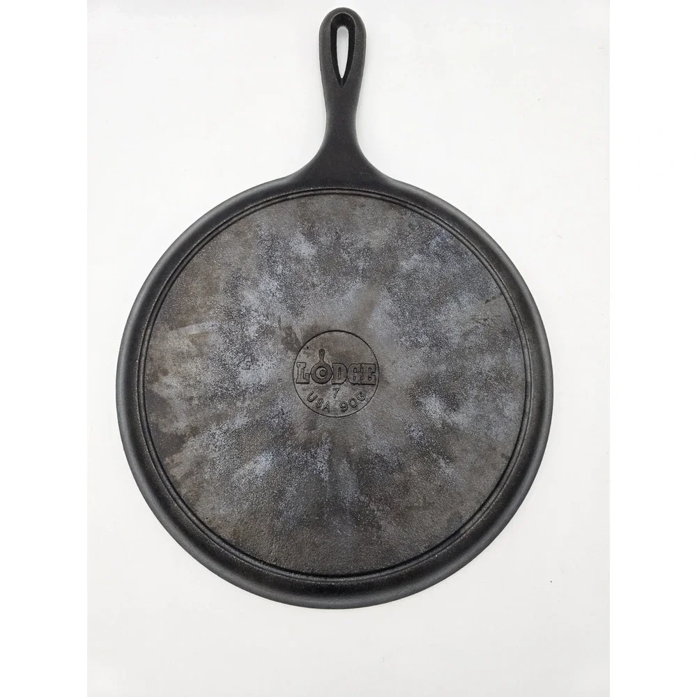 Lodge USA #7  90G Cast Iron Flat Griddle Skillet 10.5